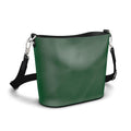 Penzance Leather Bucket Tote – Jade Green Nautical Rope Print | Handmade UK