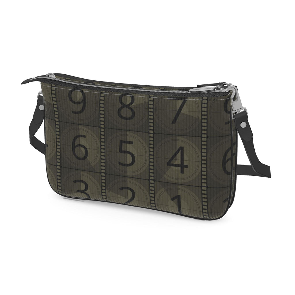 Pochette Double Zip Bag – Contemporary Numbers Print | Handmade UK